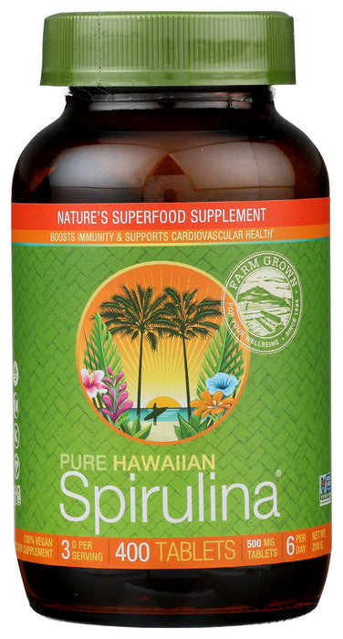 Hawaiian Spirulina 500mg, 400 tab