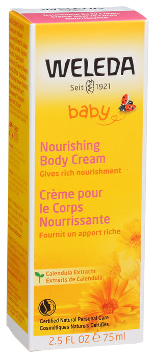 Nourishing Body Cream with Calendula, 2.5 floz