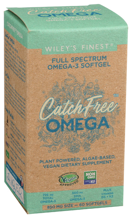 CatchFree Omega 725mg, Vegan, 60 sgel