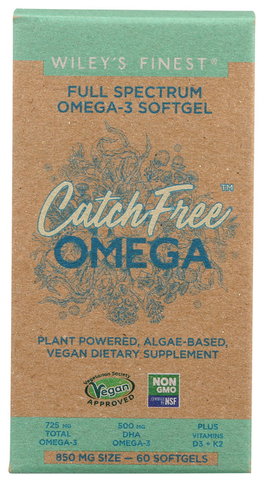 CatchFree Omega 725mg, Vegan, 60 sgel