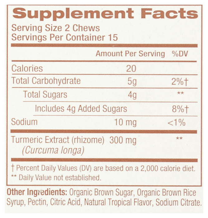 Turmeric Soft Chews, 30 chew