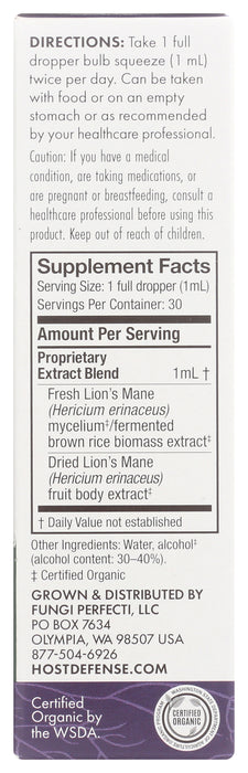 Lion's Mane Extract, 1 floz