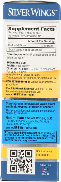 Colloidal Silver, 250 PPM, 2 floz