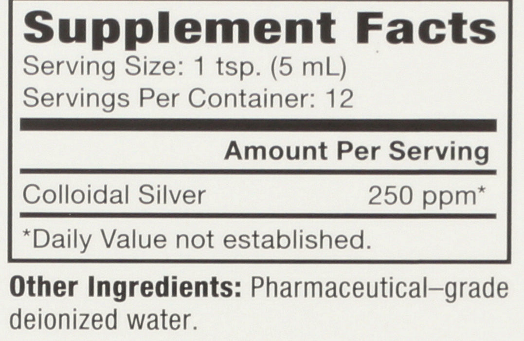 Colloidal Silver, 250 PPM, 2 floz