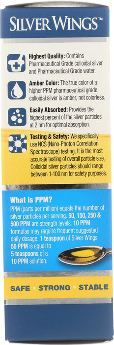 Colloidal Silver, 50 PPM, Vertical Spray, 1 floz