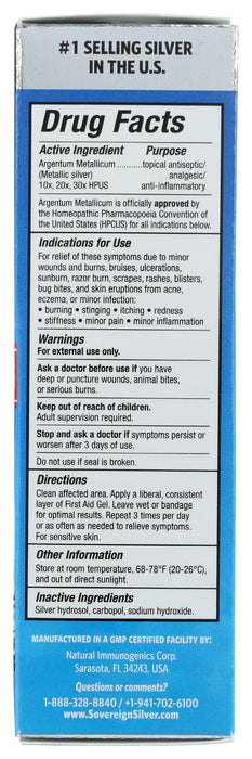 Silver First Aid Gel, 1 floz