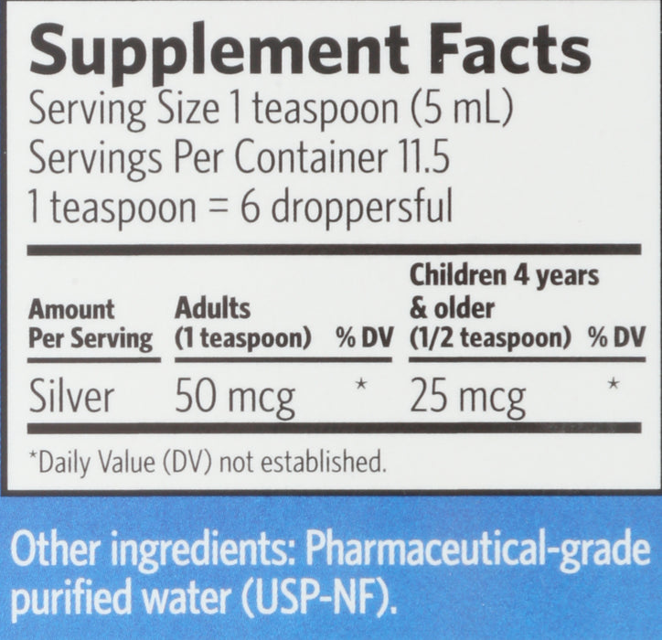 Silver Hydrosol 10ppm, Dropper, 2 floz