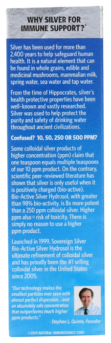 Silver Hydrosol 10ppm, Mist Spray, 1 floz