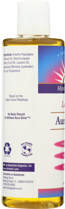 Body Oil Aura Glow, Lavender, 8 fl oz