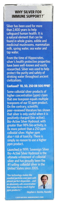 Silver Hydrosol 10ppm, Vertical Spray, 1 floz