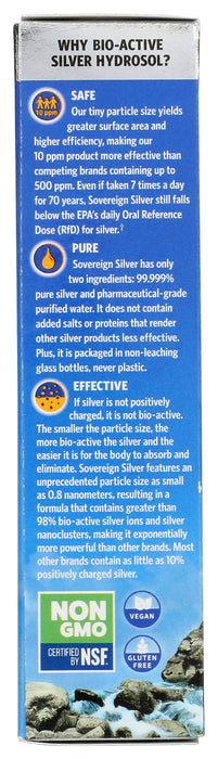 Silver Hydrosol 10ppm, Vertical Spray, 1 floz