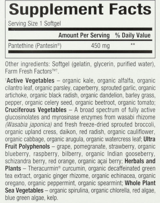 BioCoenz Pantethine 450mg, 60sgel