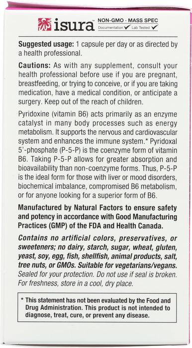 BioCoenz Pyridoxal 5'-phosphate 50mg, 30vcap