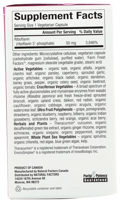 BioCoenz Riboflavin 5'-phosphate 50mg, 30vcap