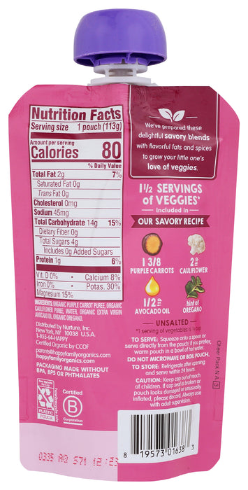 Purple Carrots & Cauliflower, Org, 4 oz