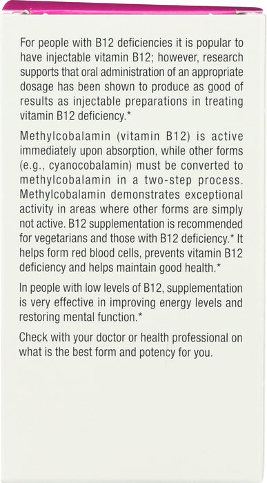 Vitamin B12, Methyl 1000mcg, 90tab