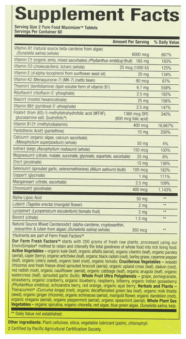 Women's Multi, 50+ Pure Food, 120 tab