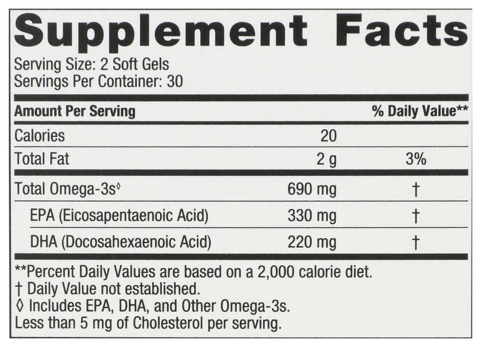 Omega 3, 690mg, 60sgel