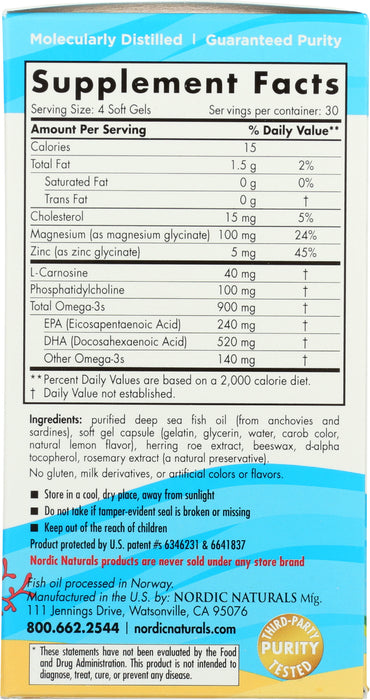 Omega Focus Junior, 900mg, 120sgel