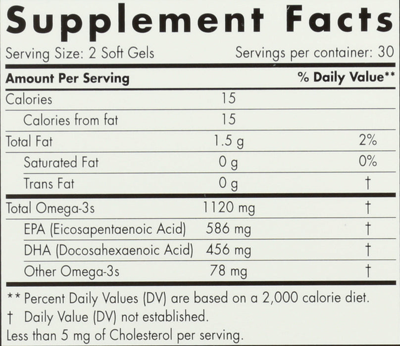 Ultimate Omega 2X TEEN, 1120mg, 60sgel