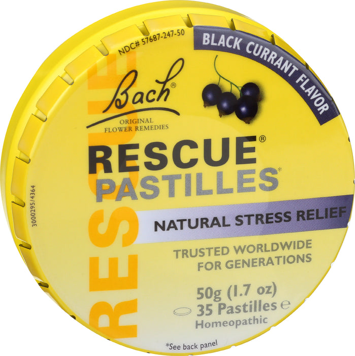 Rescue Remedy Pastilles Tin, Black Current, 50 g