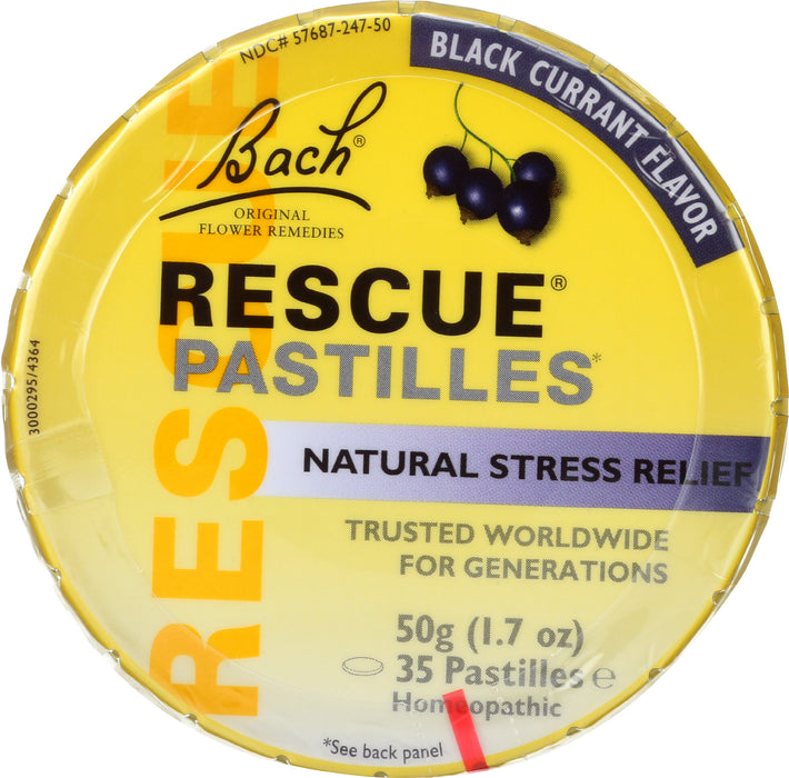 Rescue Remedy Pastilles Tin, Black Current, 50 g