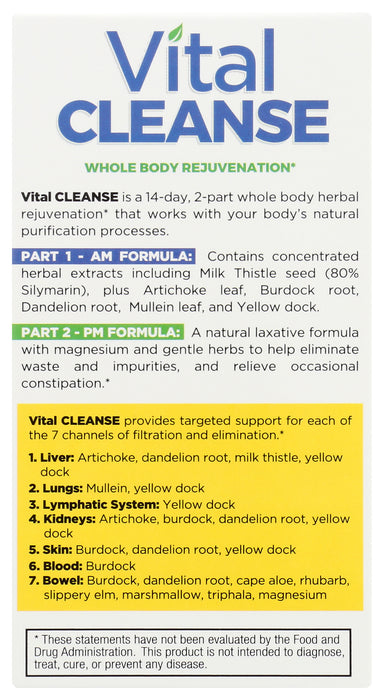 Vital Whole Body Cleanse, 28 vcap