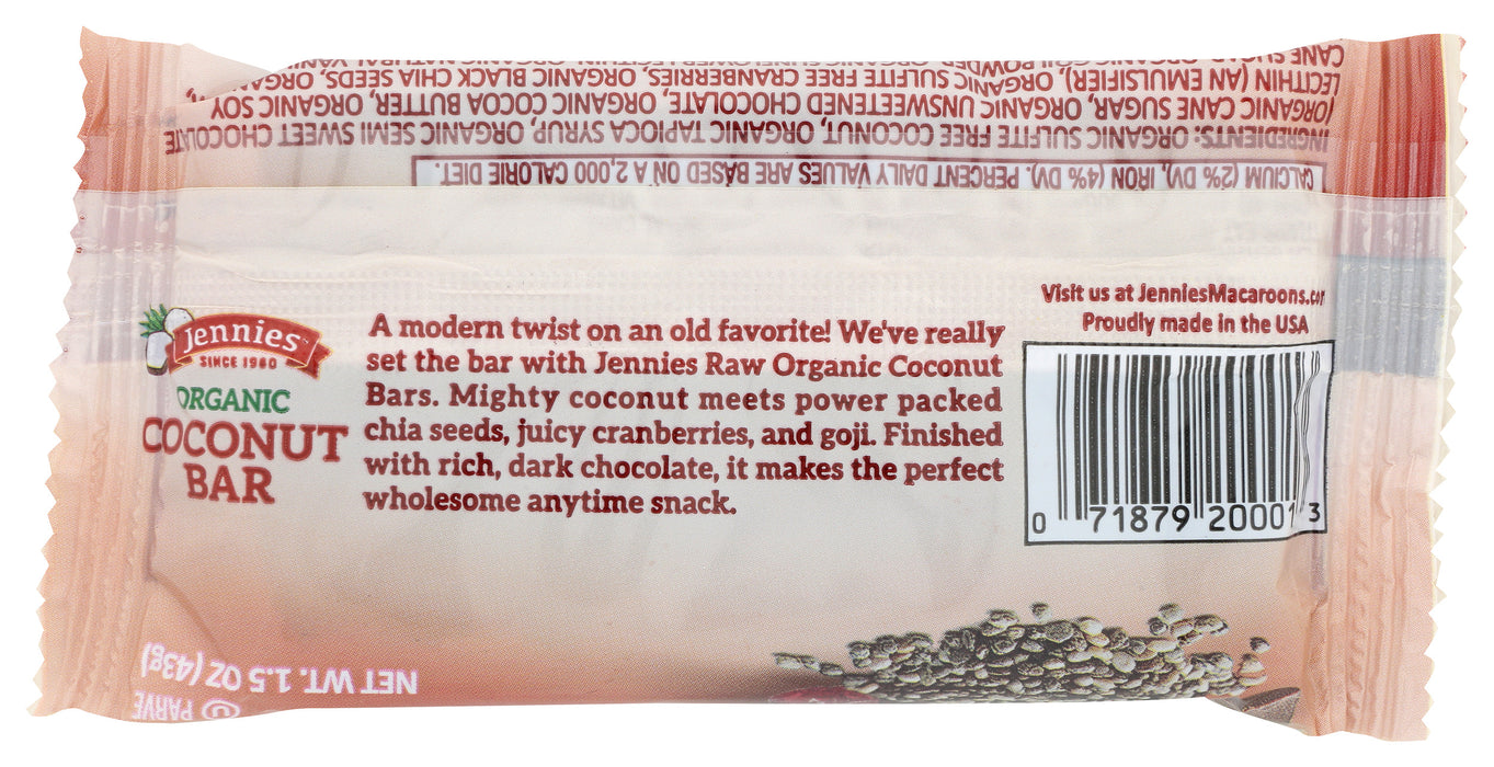 Raw Coconut Goji Bar, Org, 1.5 oz