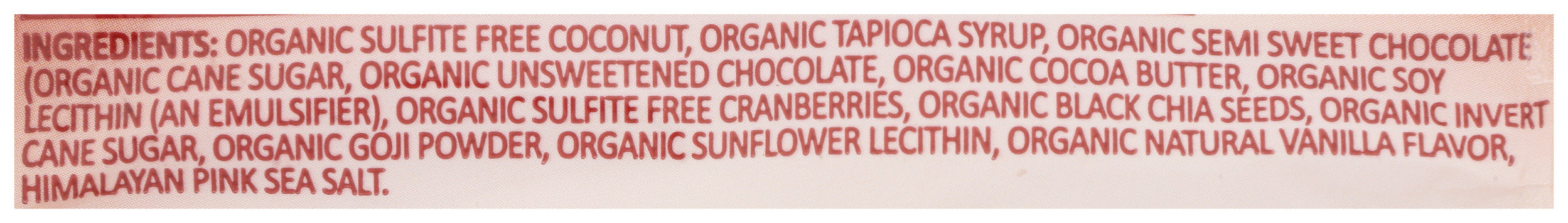Raw Coconut Goji Bar, Org, 1.5 oz