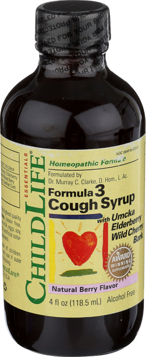 Formula 3 Cough Syrup, Berry, 4 floz