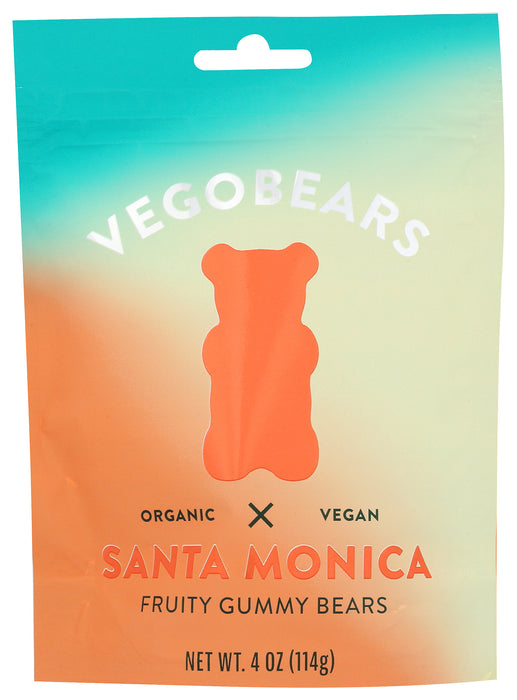 Santa Monica Fruity Gummy Bears, Veg Org, 4 oz