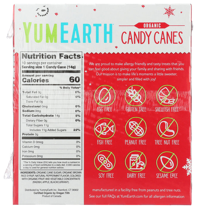 Candy Canes, Org, 10 ct