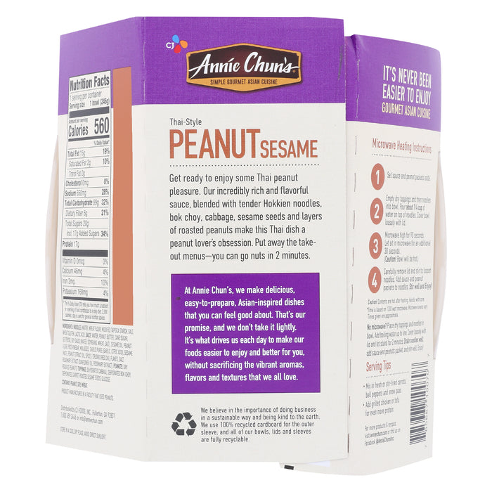 Peanut Sesame Noodle Bowl, 8.7 oz