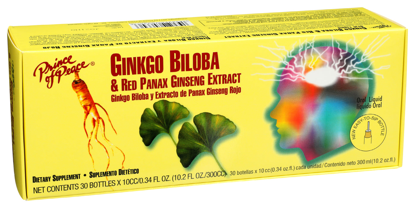 Ginkgo Biloba & Red Panax Ginseng Extract 10 cc, 30 bottles