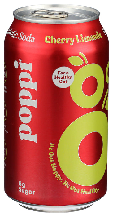 Cherry Limeade Prebiotic Soda, 12 floz