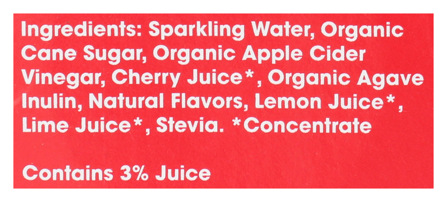Cherry Limeade Prebiotic Soda, 12 floz