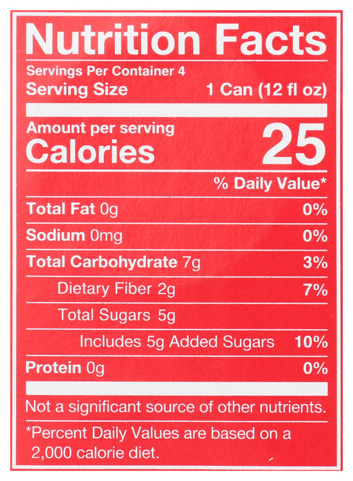 Cherry Limeade Prebiotic Soda, 12 floz