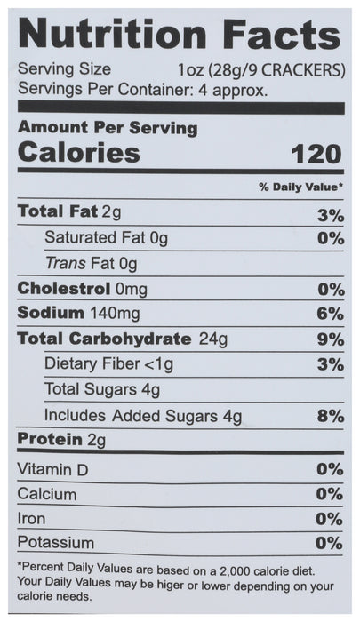 Sweet Corn Toasted Corn Crackers, Vegan GF, 4 oz