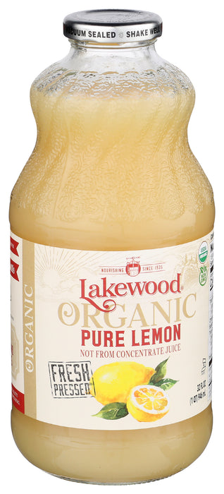 Pure Lemon Juice, Org, 32 fl oz