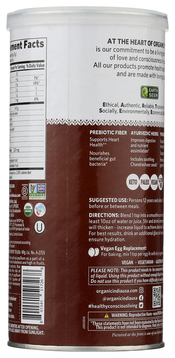 Psyllium, Org, Pre & Probiotics Fiber, Cinnamon Spice, 10oz