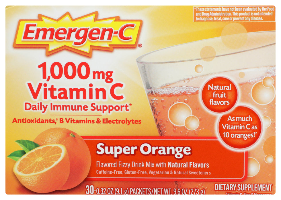 Emergen-C, Super Orange, 30pk