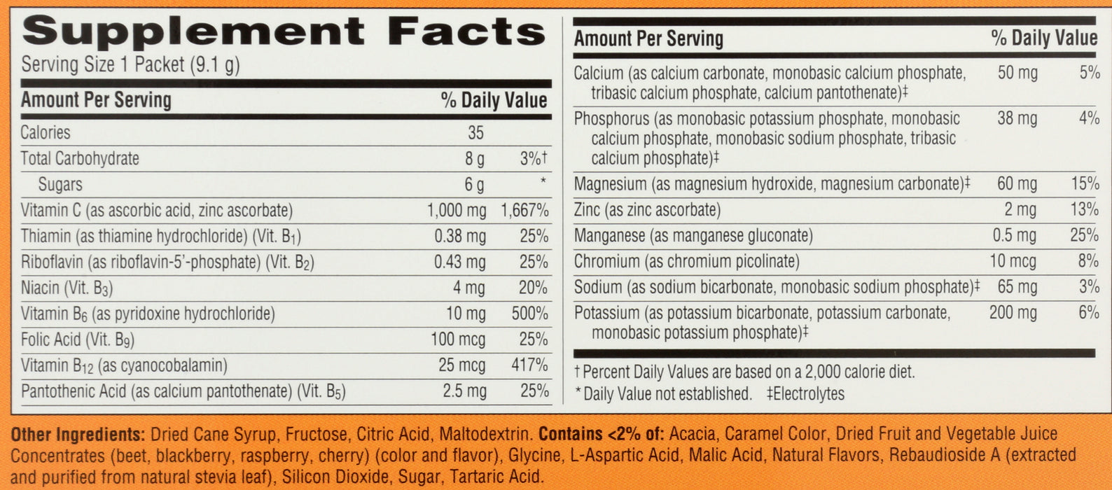 Emergen-C, Raspberry, 30 pk