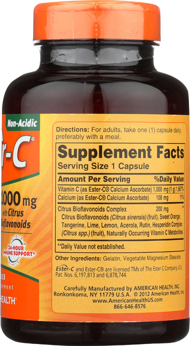 Ester-C w/Citrus Bioflavonoids 1000mg, 90 cap