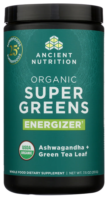 Super Greens, Energizer, Org, 25 serv/7.5 oz