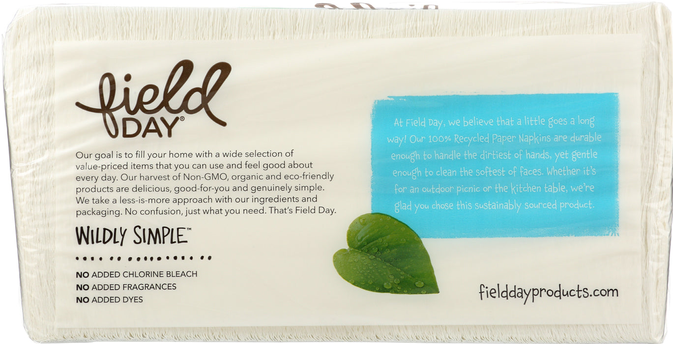 White Paper Napkins, Recycled, 250 ct