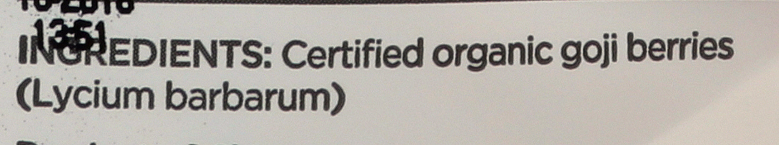 Goji Berries, Org, 8 oz