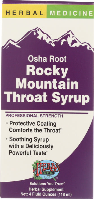 Rocky Mountain Throat Syrup, 4 floz