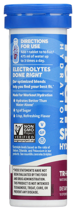 Electrolyte Sport, Tri-Berry, 10 tab