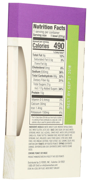 Pad Thai Noodle Bowl, 8.1 oz