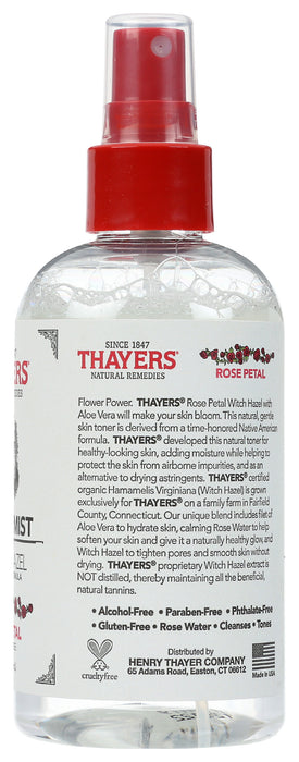 Facial Toner Mist, Rose Petal, 8 floz